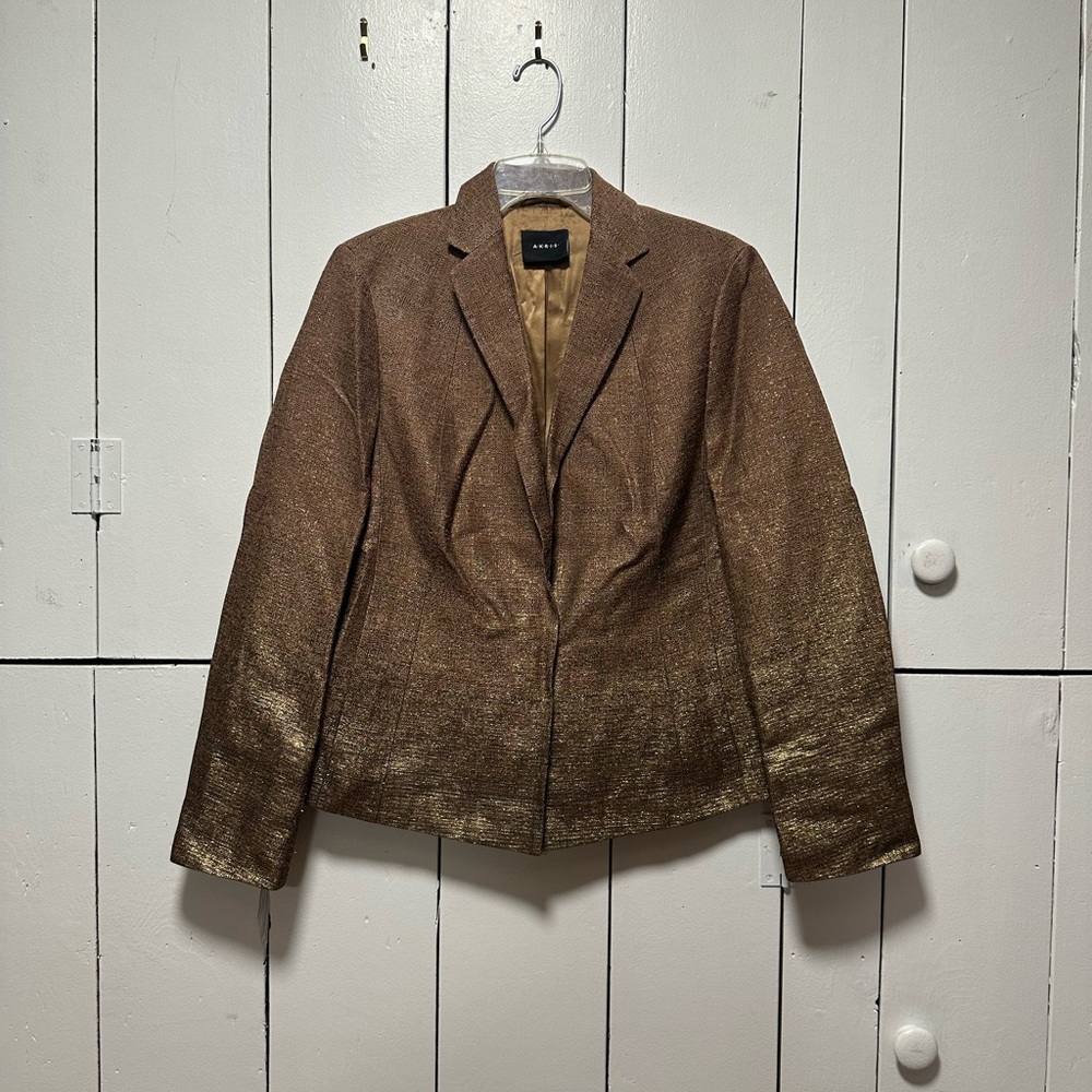 Akris Bronze Shimmer Blazer